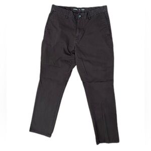 Old Navy Men's Dark Espresso Bark Brown Straight Leg Chinos 33X32